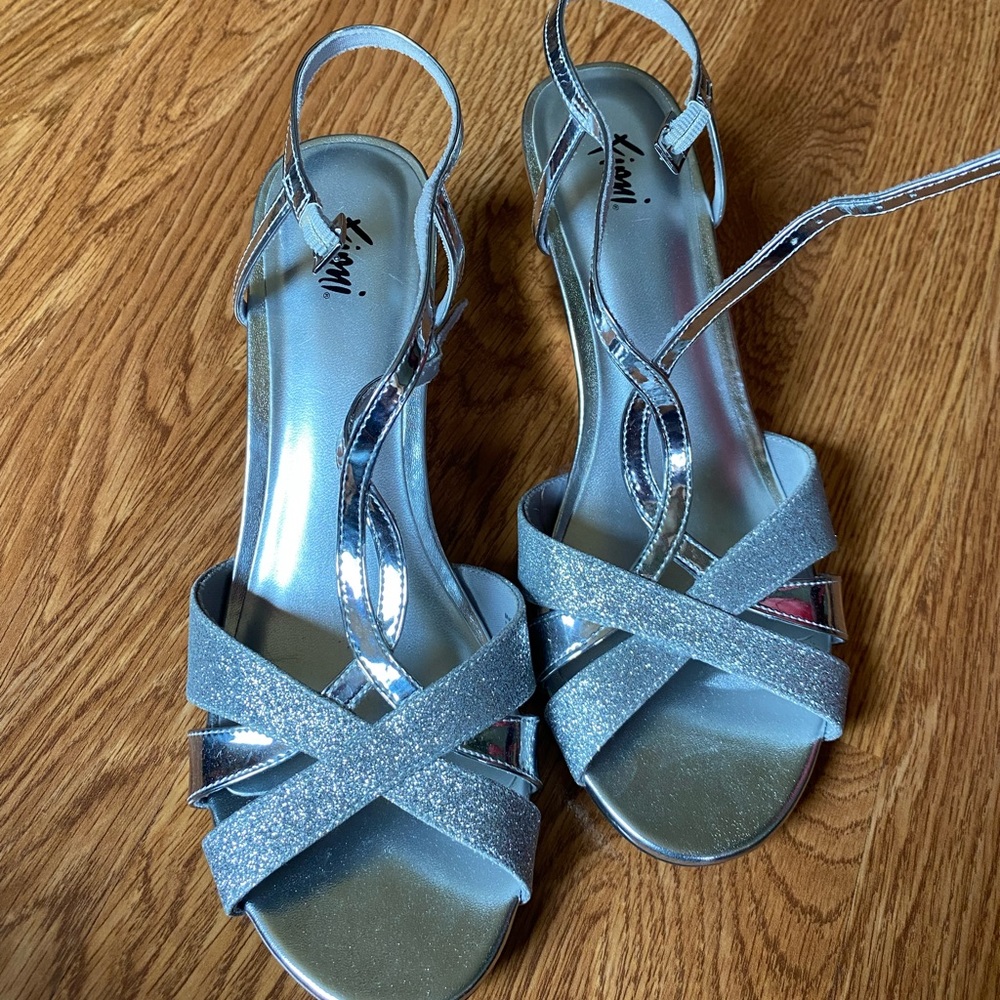 Silver High Heels
